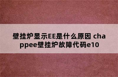 壁挂炉显示EE是什么原因 chappee壁挂炉故障代码e10